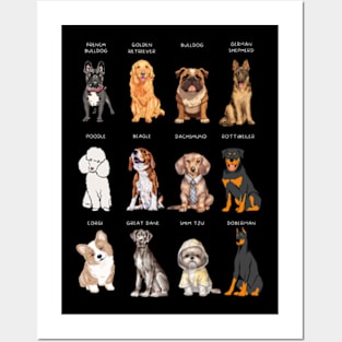 dog breeds Posters and Art